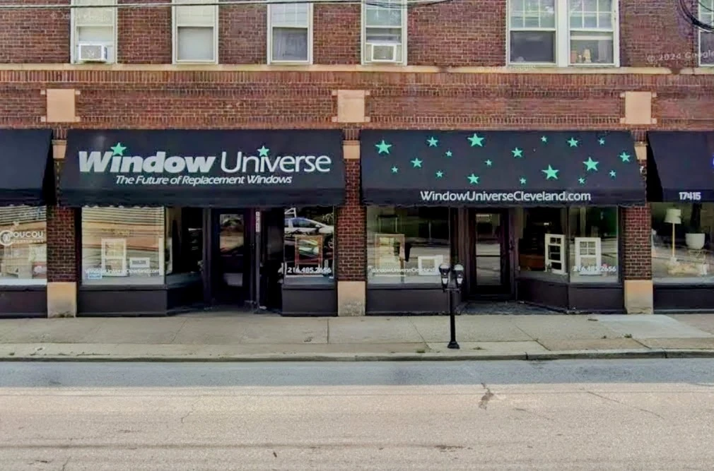 Front view of Lakewood window replacement company Window Universe Cleveland showroom